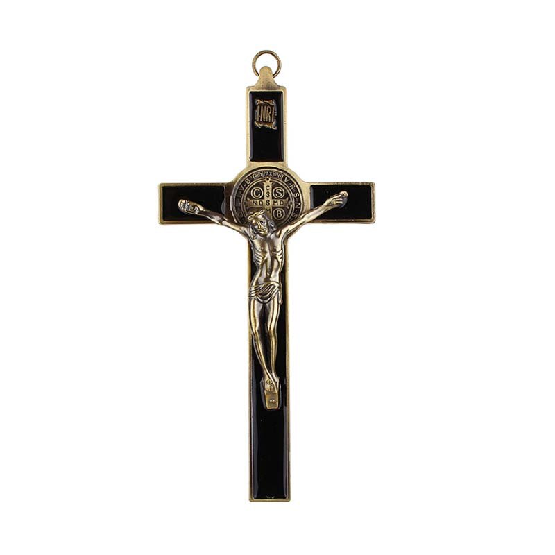 19.5X9.5Cm Jezus Christus Muur Crucifix Cross Religieuze Saint 3D Craft Decor Jezus Christus Op De Stand Antieke decoratie: C