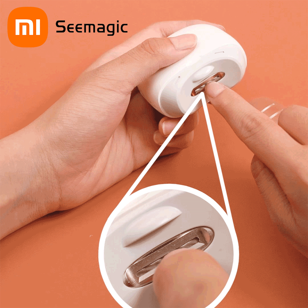 Xiaomi seemagic elektryczny automatyczny obcinacz robić paznokci ze światłem trymer robić paznokci manicure dla dziecka dorosłych pielęgnacja nożyczki narzędzia ciała