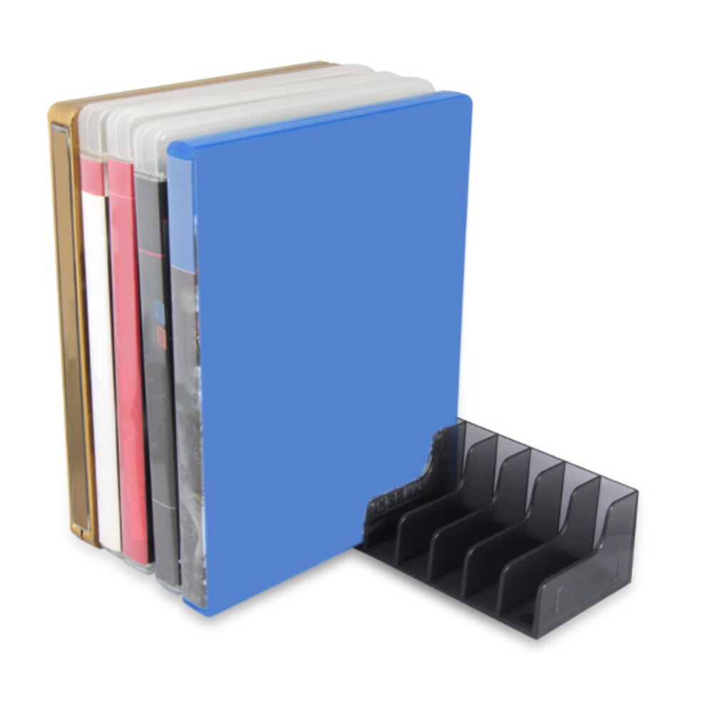 2pcs Storage Stand ABS Plastic Organizer CD Disk Holder Box Game Card Home Black Support Bracket Practical For PlayStation 4