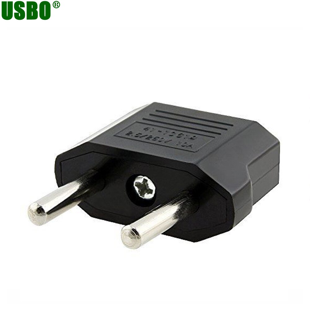 10PCS european US to EU mini convert plug adapter russia germany franch electrical ac power connector euro travel small plug 6a