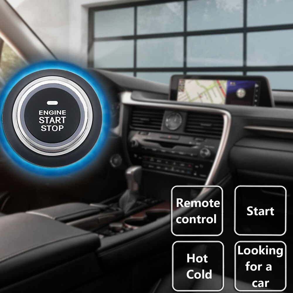 Car One Start System Anti-theft System Keyless Entry System Auto Car Alarm Starts Stop Immobilizer