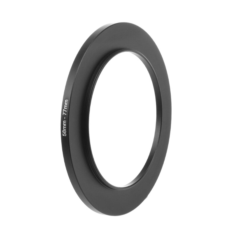 58mm a 77mm metal step up anéis lente adaptador filtro câmera ferramenta acessórios novo
