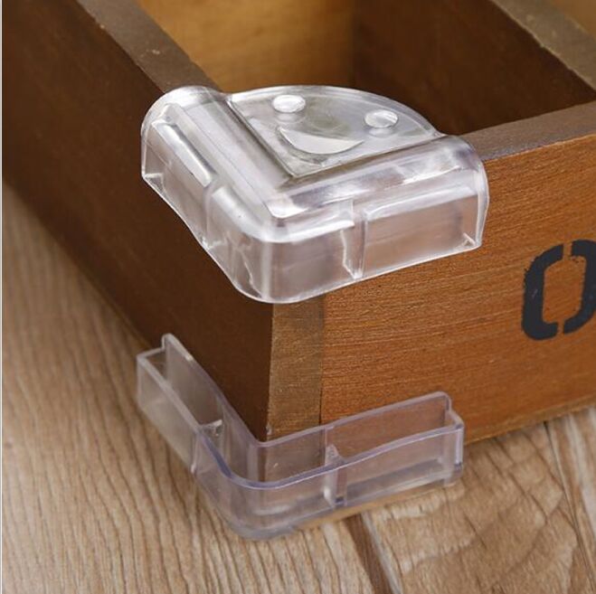4Pcs Soft PVC Desk Table Guard Edge Child Safety Corner Protector Protection Cover Safe Cushion with Adhesive Tape: 4 PC Lot 2