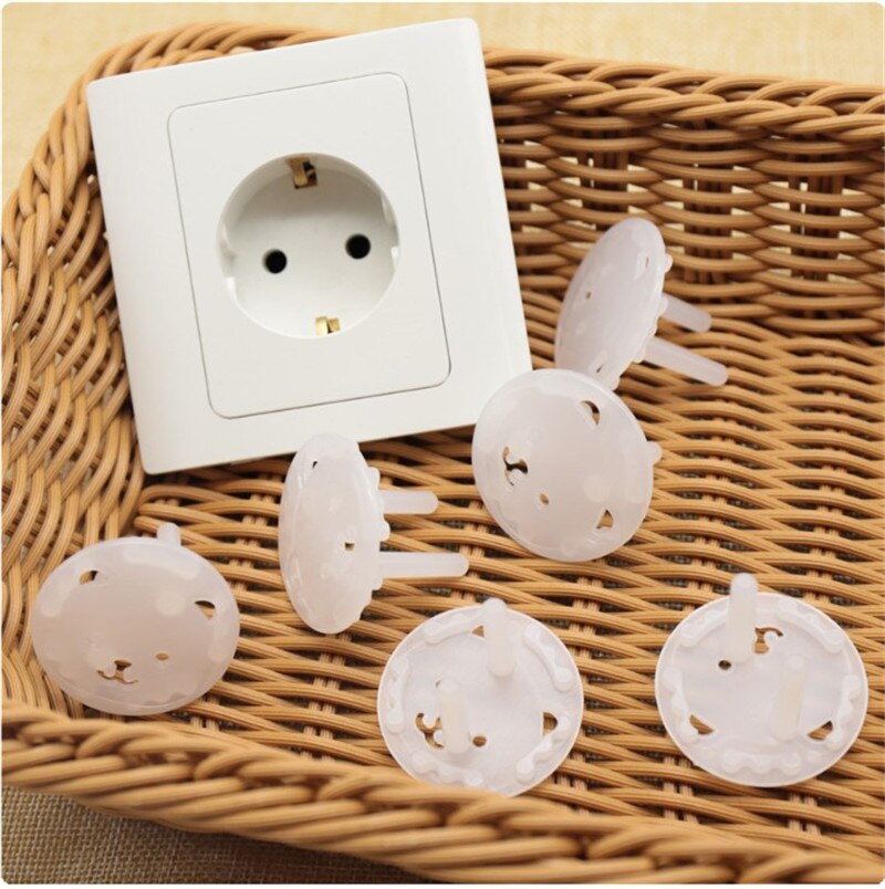 5/10pcs Bear EU Stopcontact Stopcontact Baby Kids Kind Veiligheid Guard Bescherming Anti Elektrische Shock Stekkers protector Cover