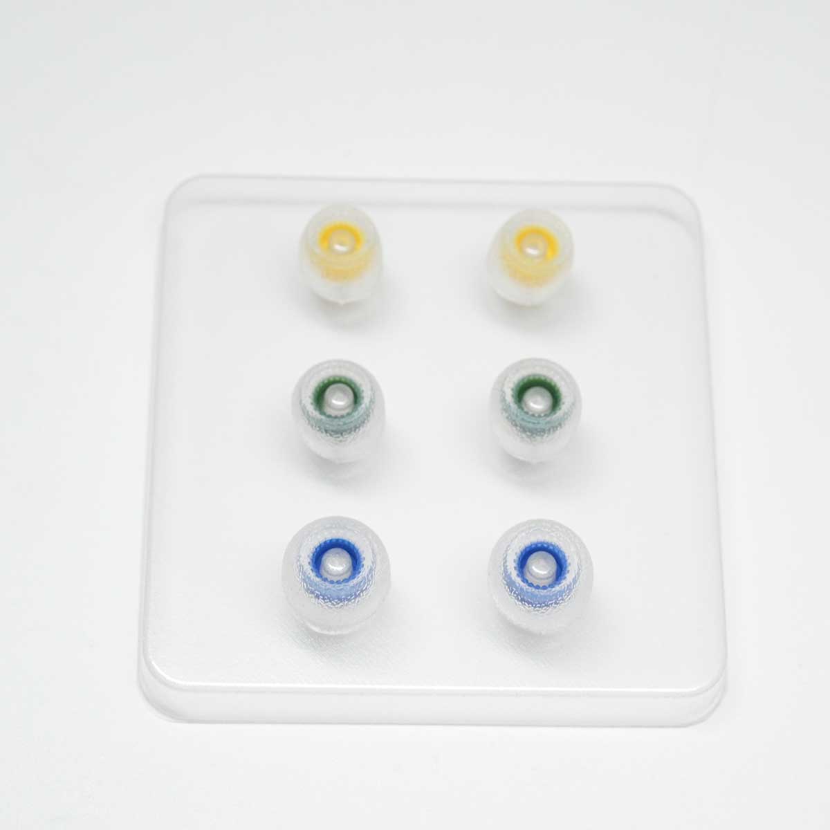 Tangzu tang sancai wide bore version eartips for headphones: Multicolor