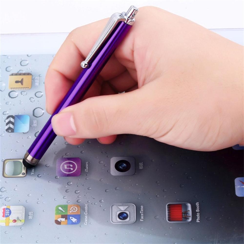 1 Pcs Telefoon Potlood Ronde-Head Metalen Stylus Touch Screen Glas Lens Digitizer Vervanging Pen Voor Telefoon Pad tablet