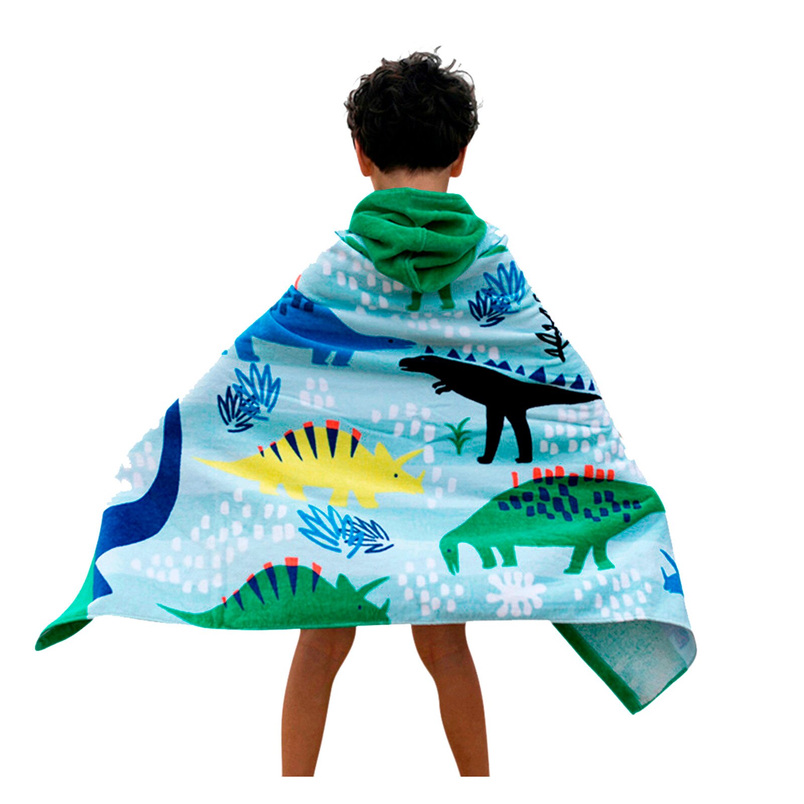 Albornoz con estampado de dinosaurios y animales para bebé, toalla de Spa con dibujos animados para bebé, bata de baño para niños, toallas de playa infantiles
