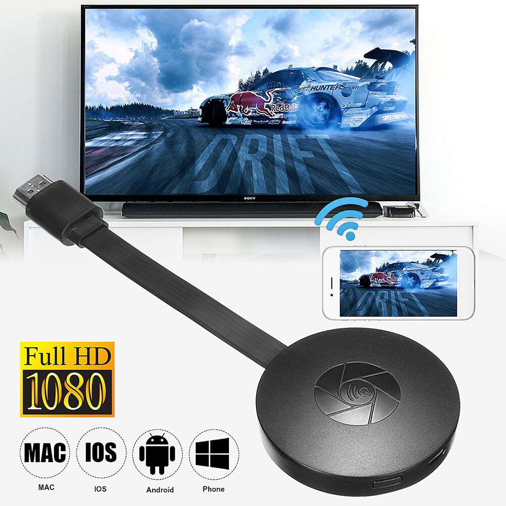 MiraScreen-receptor de TV Dongle G2, 1080P, compatible con HDMI, Miracast, pantalla HDTV, Dongle para Ios y Android