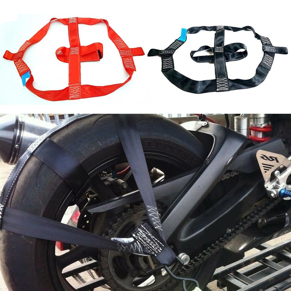 Motorcykel elektriske køretøj bindende rem fastgørelse dæk bundt hjulhjul rem motorcykel dækrem foldes for nem opbevaring
