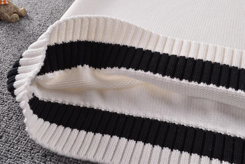 Brytyjski mundurek szkolny sweter kamizelka kobiety mężczyźni czarny i biały kolor bloku sweter bez rękawów kamizelka dzianina