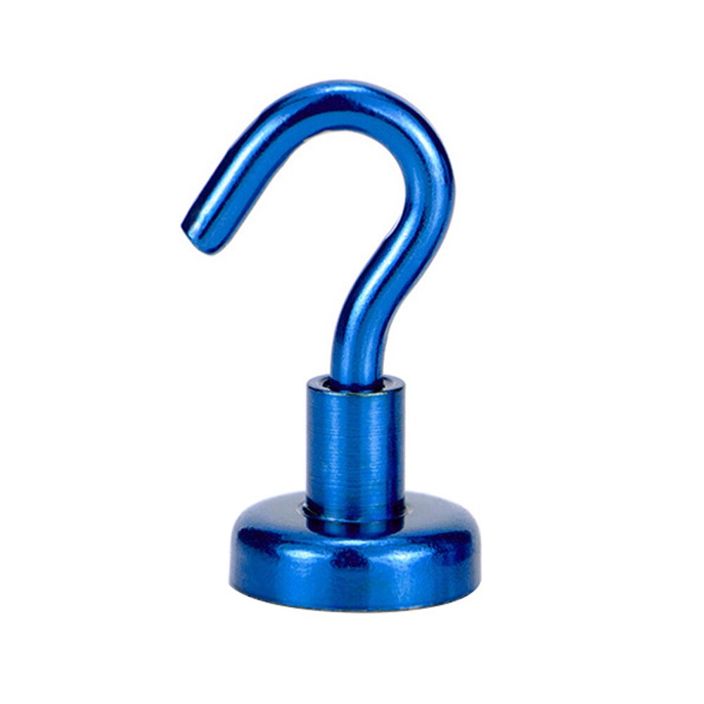 Household Magnetic Hook Powerful Hanger Heavy Cup Key Chain Bag 5.5kg Holder: Blue