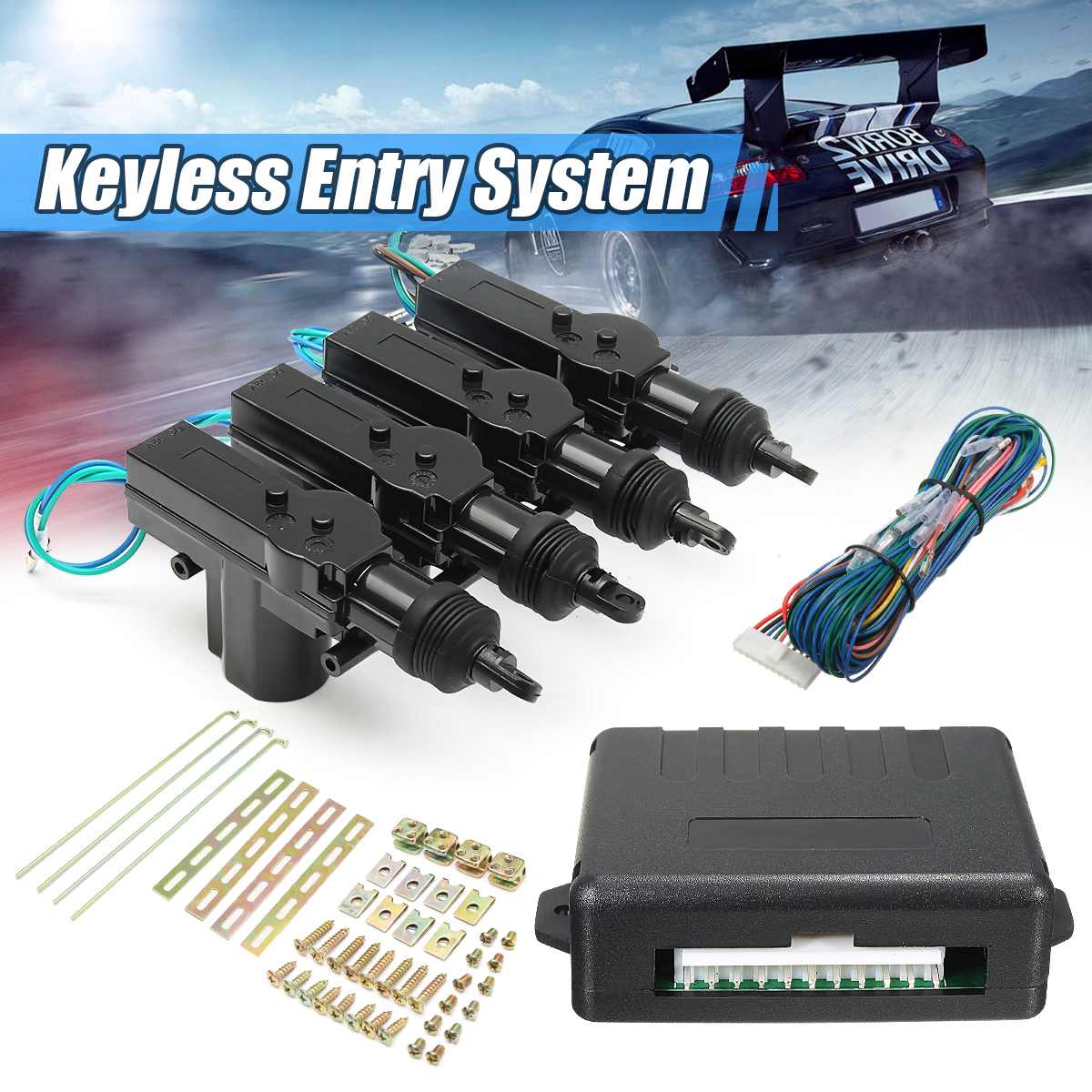 Auto Keyless Entry Systeem Centrale Deurslot Afstandsbediening Alarm Systemen Centrale Vergrendeling Met Auto Centrale Kit