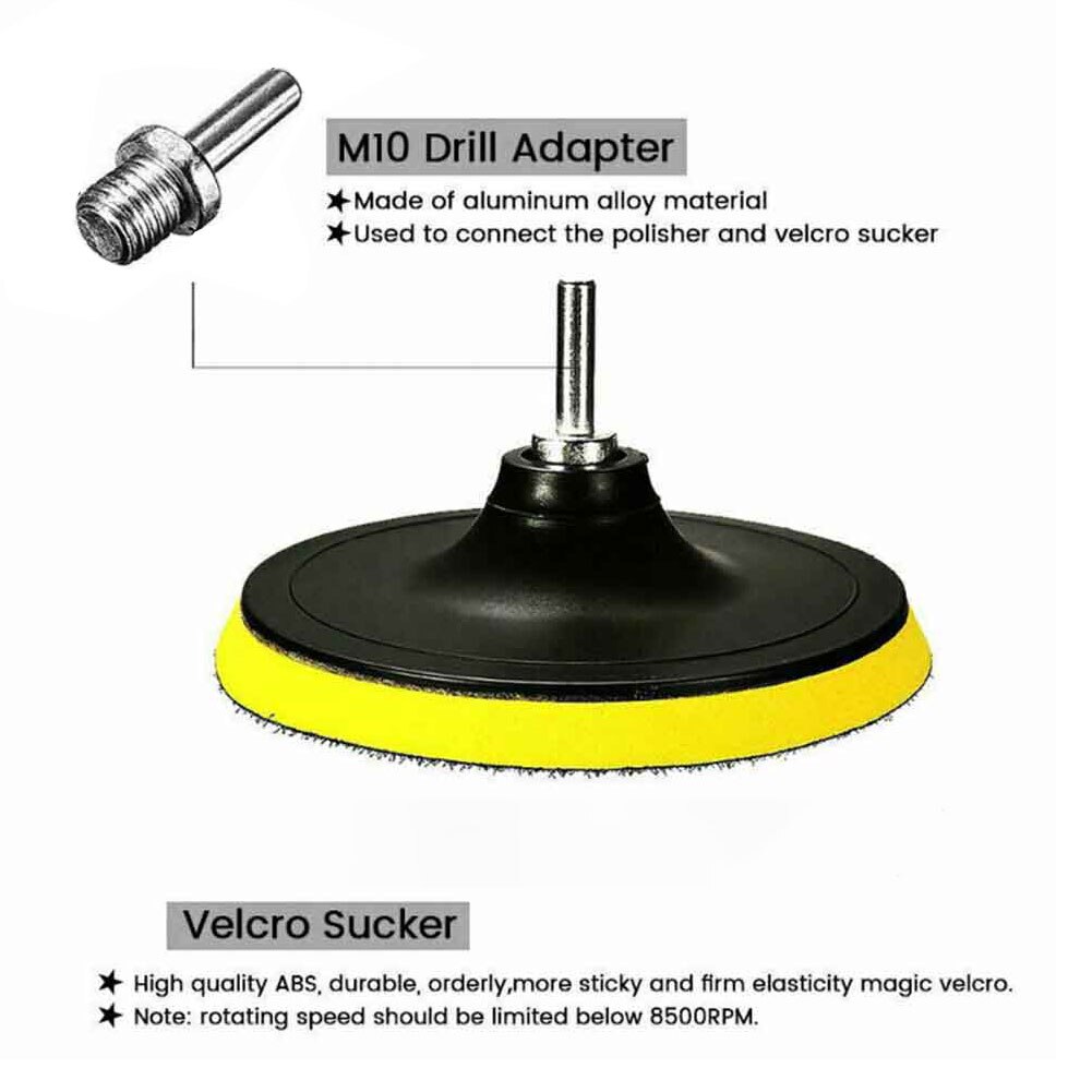 39 szt. Uszczelniająca glazura robić polerowania samochodu konserwacja woskowanie brutto wiertarka gąbka okrągły miękki wielokrotnego użytku robić czyszczenia narzędzi zestaw robić polerowania