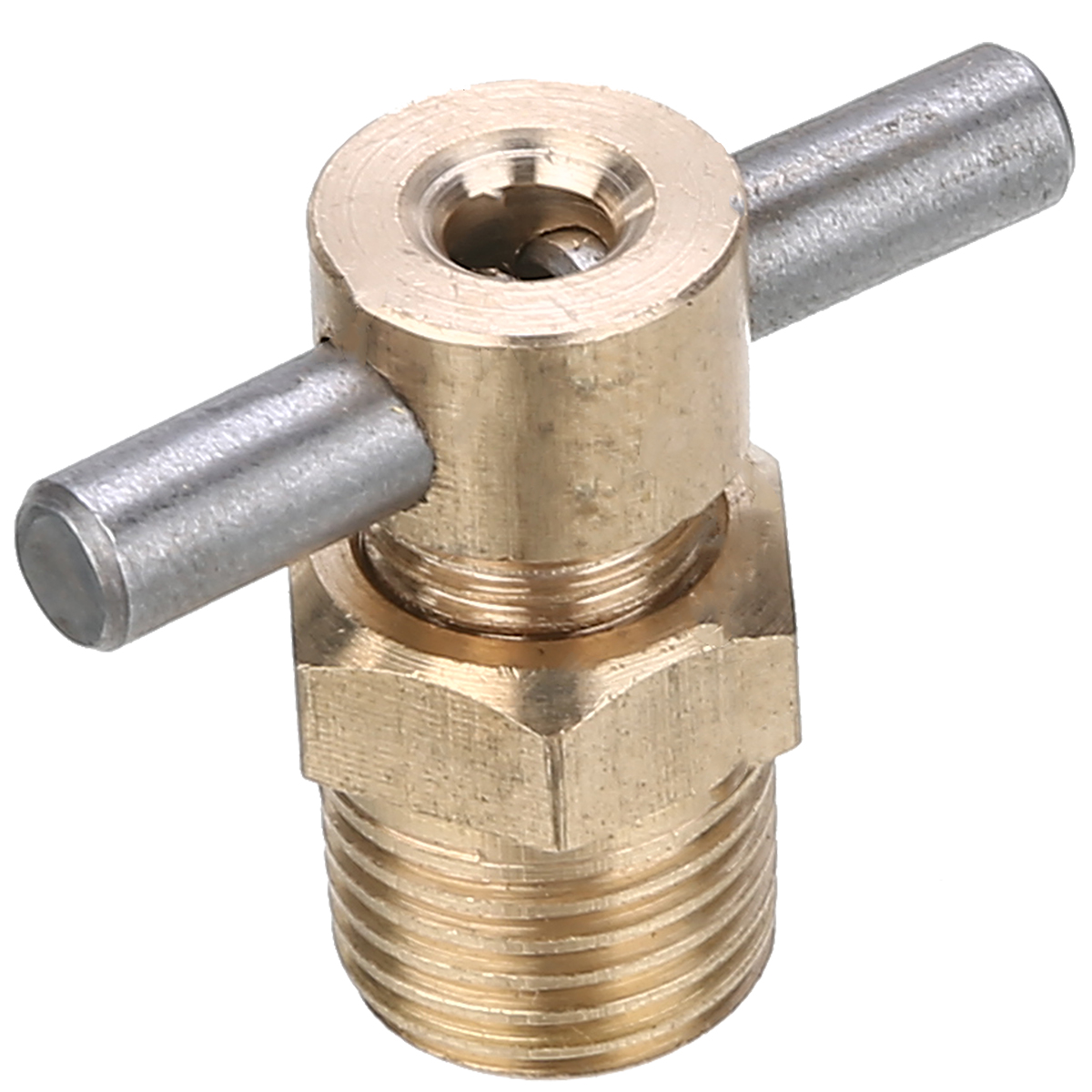 1Pcs 1/4 Inch NPT Messing Drain Valve Voor Air Compressor Tank Vervanging Deel Voor Air Compressor