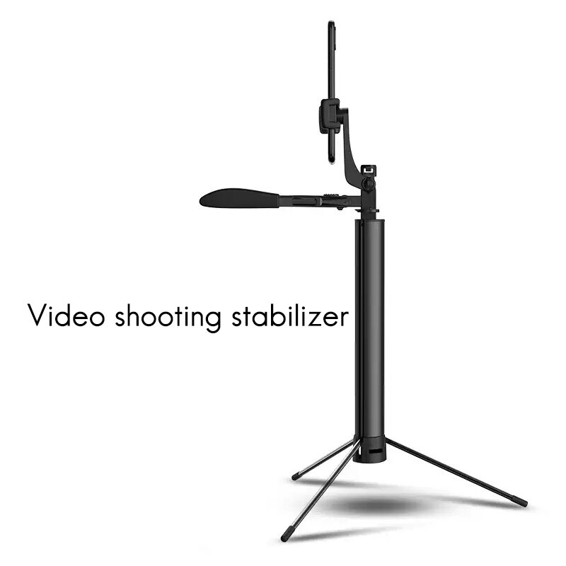 Selfie Stick Bluetooth, telecomando treppiede Wireless, supporto per telefono portatile, stabilizzatore, giunto cardanico anti-vibrazione