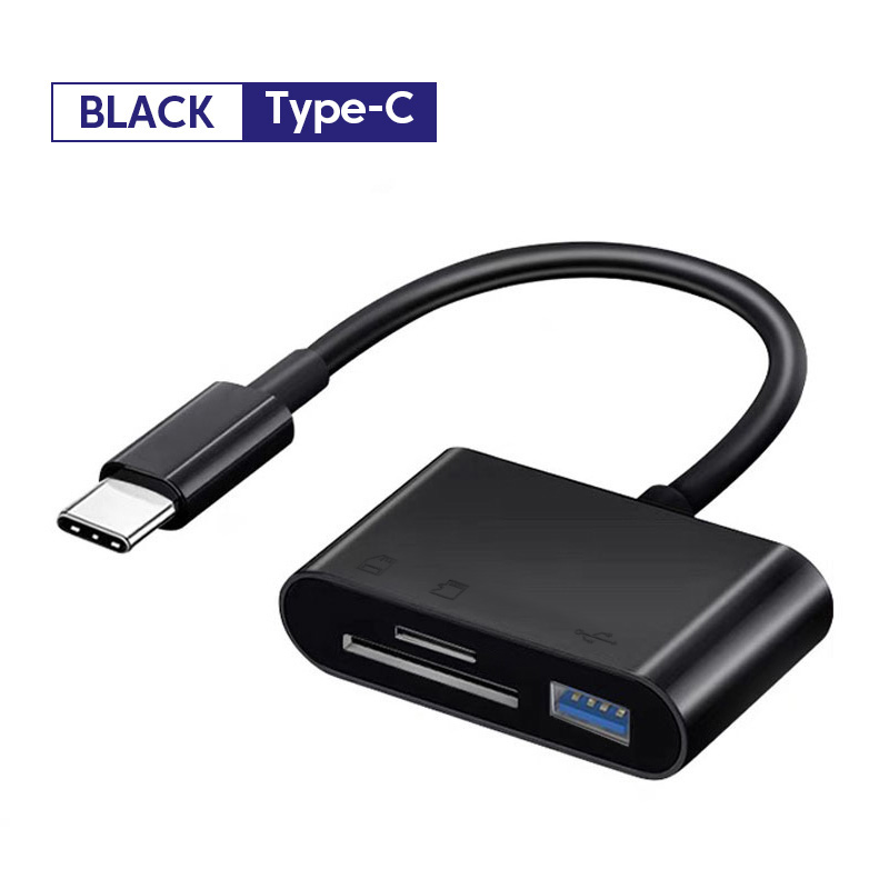 Olaf 3 w 1 czytnik kart SD TF typu C Micro SD Smart Memory Cardreader dla Macbook Samsung Huawei Xiaomi OTG Writer Compact Flash: green