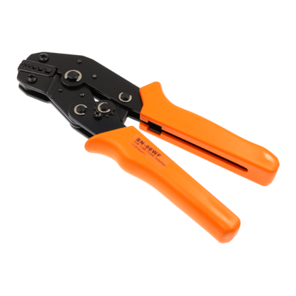 Crimping Tool, Terminal Connector Ratcheting Wire Crimper Dupont Pin Compression Piler 0.4mm 6mm 28-10AWG 0.25-6: SN-06WF