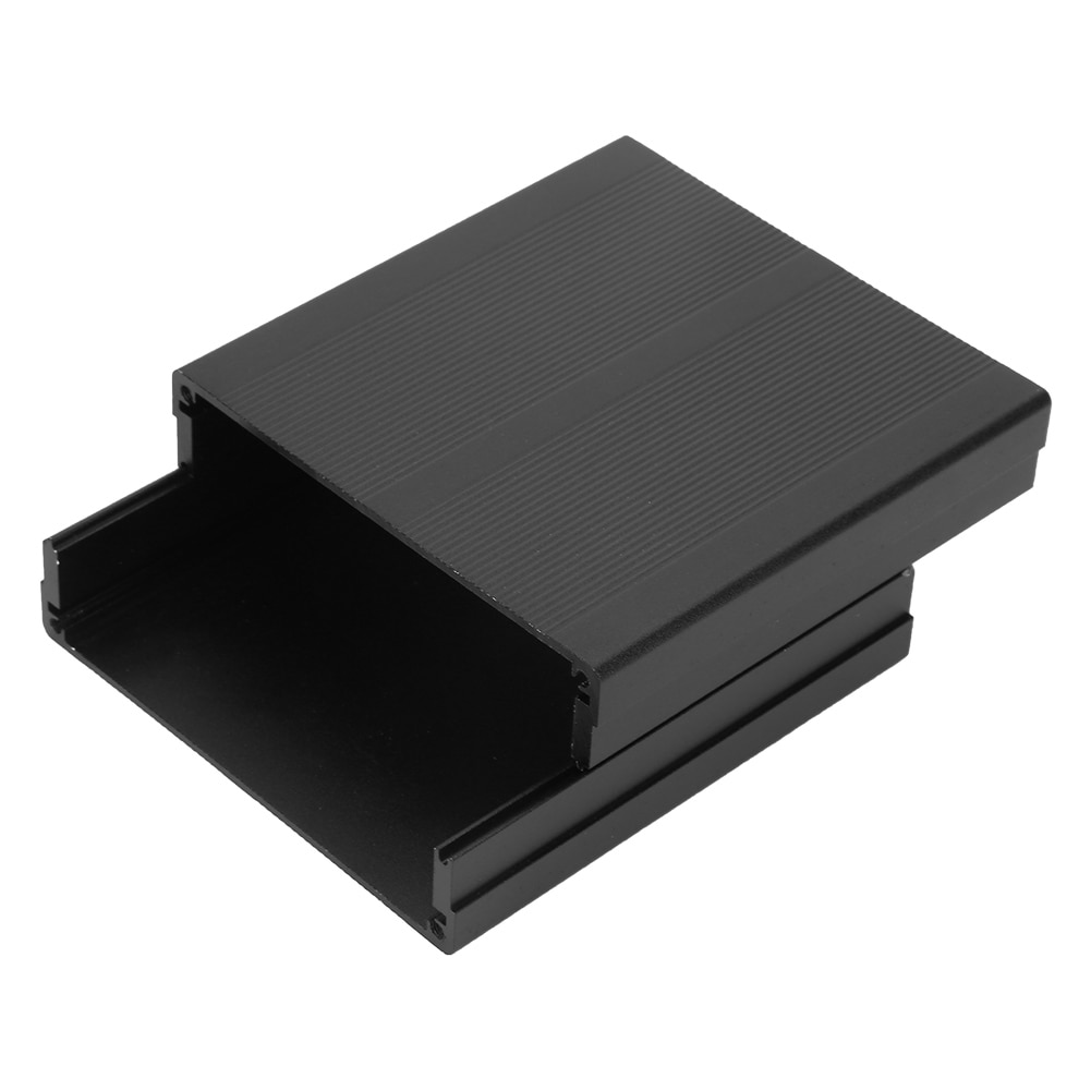 Matte Black Aluminum Printed Circuit Board Instrument Box Enclosure Electronic Project Case Housing Baffle Screw