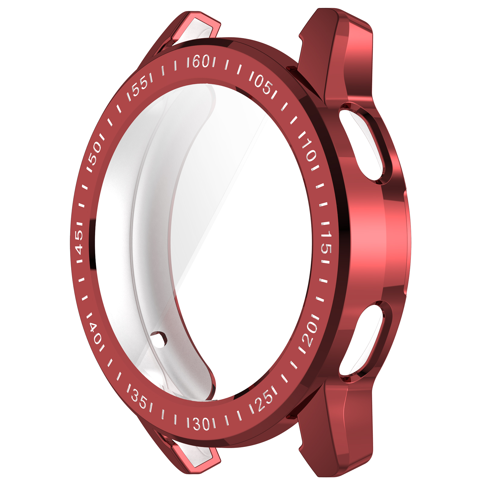 Funda protectora de pantalla para Xiaomi Watch S3, cubierta protectora suave de TPU, accesorios de parachoques, marco Protector de silicona para reloj: Rojo