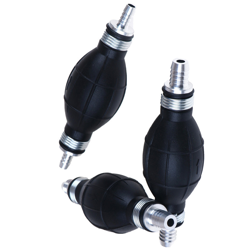 1Pc Hand Fuel Pump Manual Oil Pump Fuel Gas Petrol Transfer Tool For Car Moto Boat Aluminum and Rubber