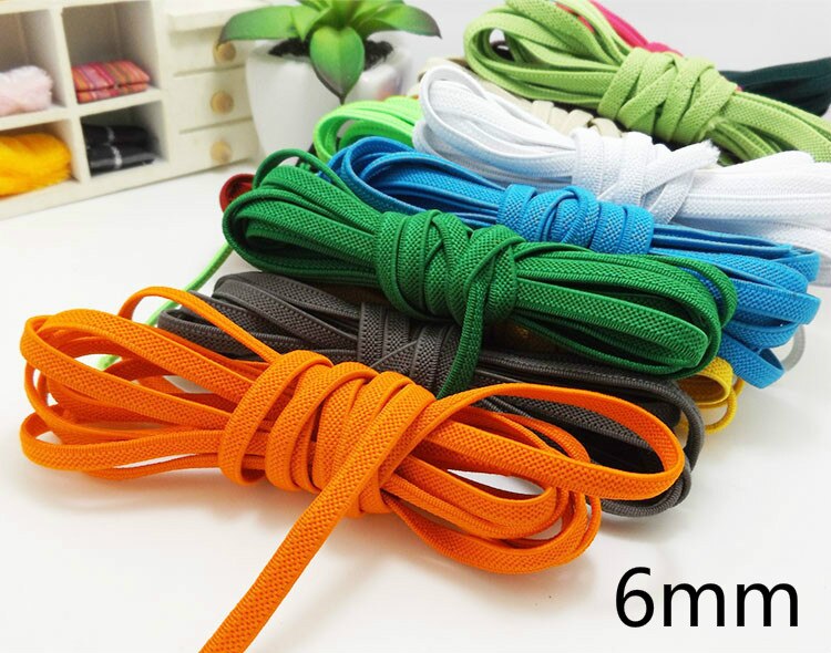 Bracelet caoutchouc plat élastique 6 mm | Pour reliure pour ordinateur portable, bande de caoutchouc