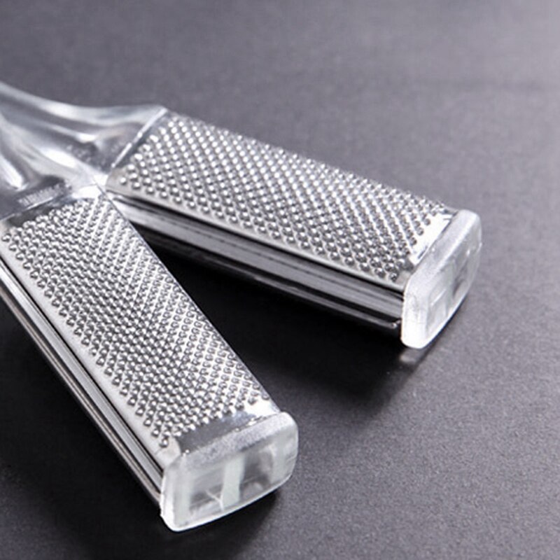 Vendita calda 1 Pc Del Piede Raspa Piedi file di Strumenti Grattugia in Acciaio Inox A Doppio Lato lima Torte macchia Rimovibile Pelle Morta di rimozione