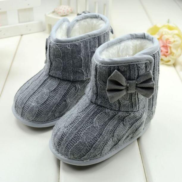 ARLONEET , botas de nieve suaves con lazo abrigadas para niños y niñas, cómodas botas suaves para cuna, botas de