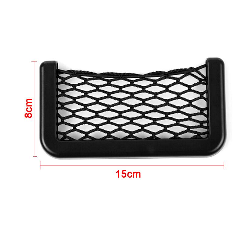 1/3pcs Car Interior Storage Bag Elastic Net Pocket 15*8CM Car Trunk Seat Back Elastic Net Storage Bag Phone Holder Seat Side Net