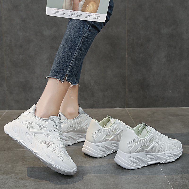 Style britannique chaussures coréennes bout rond Tennis femme cale Basket tout-Match chaussures femmes baskets décontractées