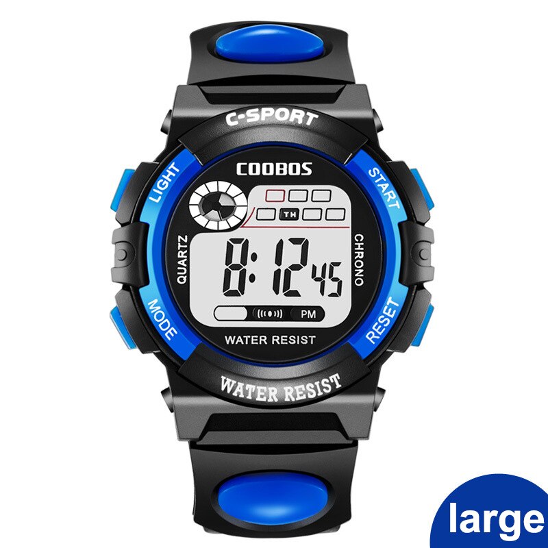 Dameshorloges sport digitaal horloge damesjurken rubberen led-display klok waterdichte polshorloges montre femme: 0118el