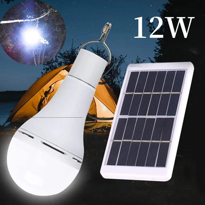 Led Hangende Zonne-Lamp Waterdichte Usb Opgeladen Noodverlichting Zonlicht Aangedreven Lamp Buitenshuis Solar Bulb Light