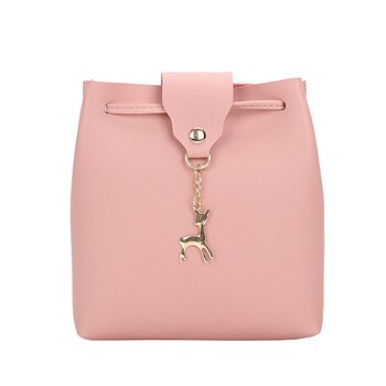 SFG Women Bag Satchel Crossbody Bags PU Leather Vintage Ladies Handbag Bolsa Feminina Messenger Bags: Pink