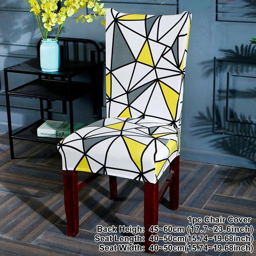 Housse de chaise élastique en spandex de style nordique royal, housse de siège de salle à manger extensible, housses de siège de chaise pour banquet de mariage, hôtel: Style 4