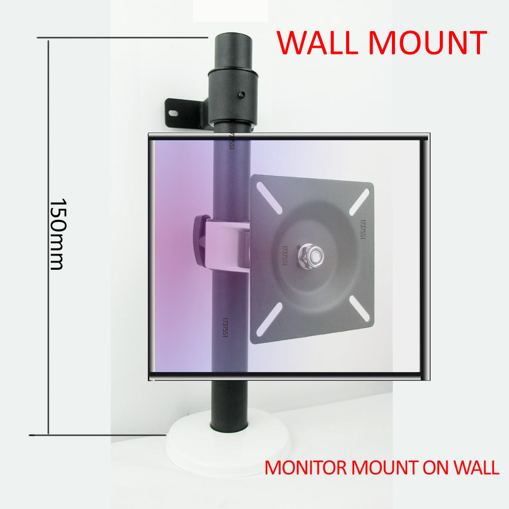 ) DL-W900S VESA 75X75 100X100 15kg monitor Wall mounted bracket stand holder LCD tv support 360 degree rotating