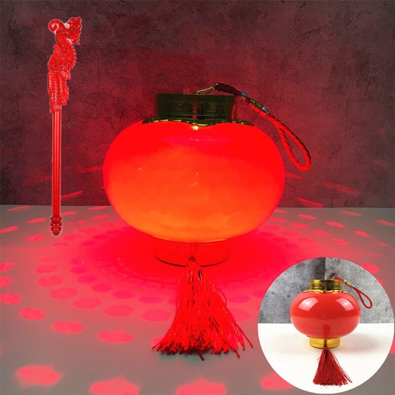 Household Chinese Year Chinese Style LED Luminous Portable Lantern: A-6