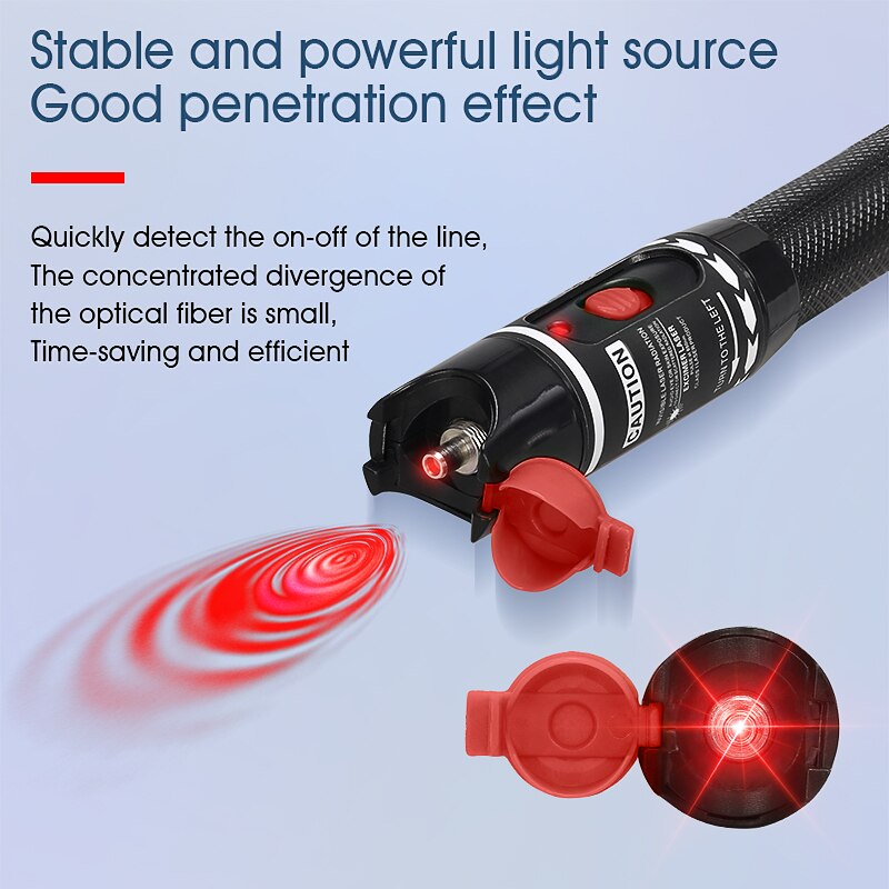 50MW Visual Fault Locator Fiber Optic Cable Tester 50KM Range VFL