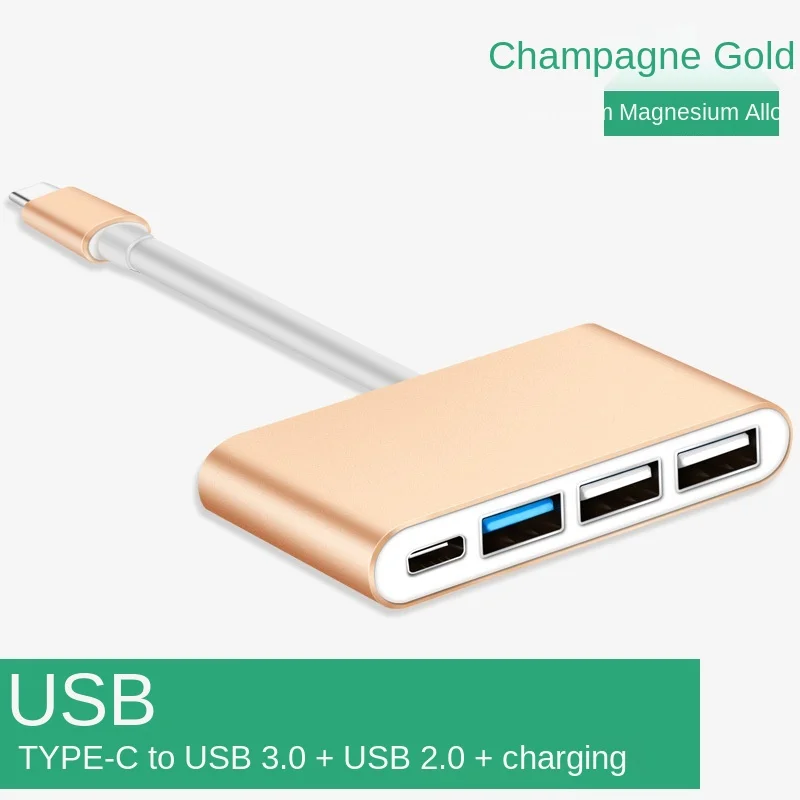UBS 3.1 Type-C To USB 3.0 USB 2.0 USB-C HUB Adapter High Speed OTG Cable Converter for MacBook Chromebook Pixel 2: black