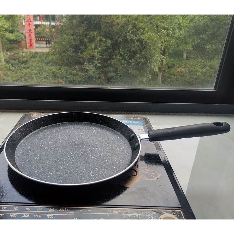 25Cm Koekenpan Non-stick Gietijzeren Pan Multifunctionele Wok