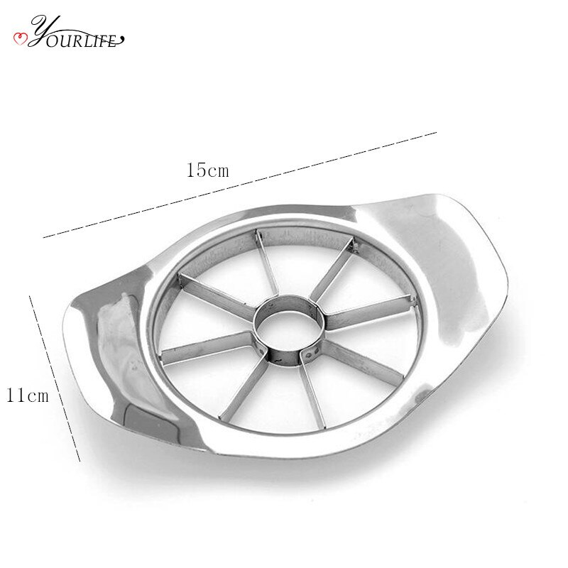 OYOURLIFE 1pc kitchen Stainless Steel Apple Slicers Separator Coring Splitter Cutter Apple Shredders Fruit Vegetable Tools
