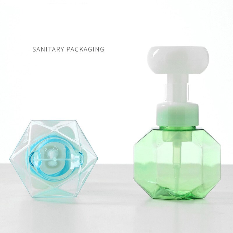 Push-type Soap Dispenser Emulsion Dispensing Bottle Plastic Transparent Bottle Shower Gel Hand Soa Foamer Foam Bottle 300ml