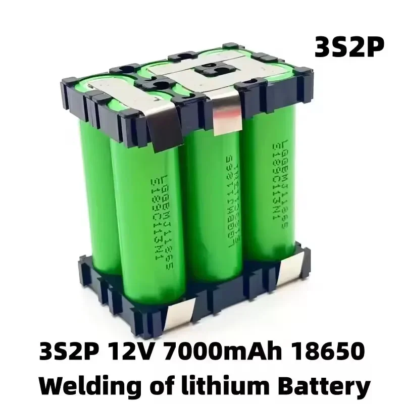 2S1P 3S2P 4S1P~5S2P 6S2P MJ1 18650 battery pack custom MJ1 18650 battery welding 3500mAh / 7000mah battery pack 7.4V to 25.2v: Brown