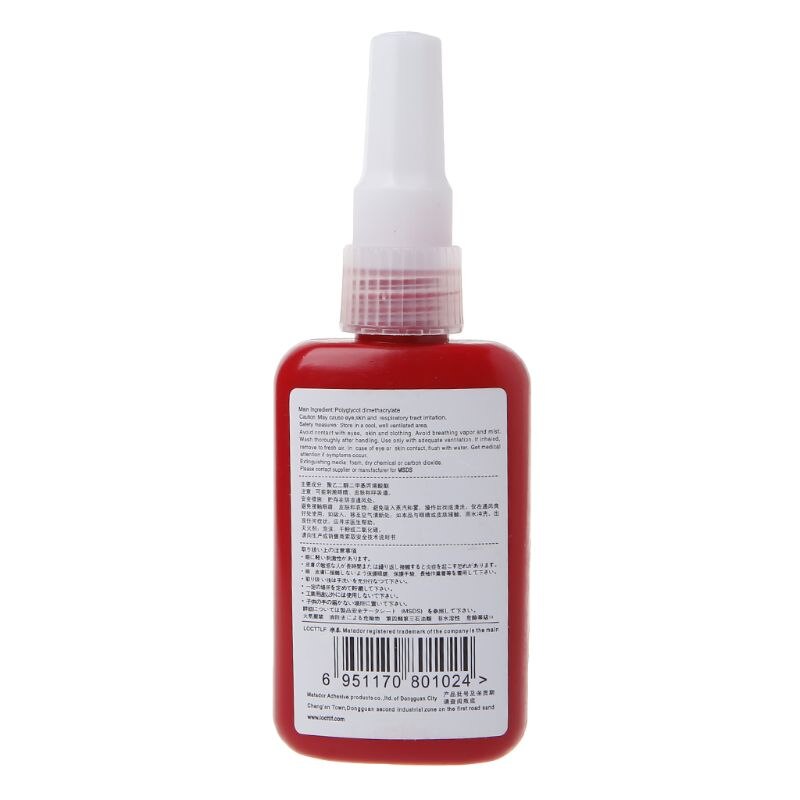 271 Thread Locker Adhesive Sealant Glue Locktite Prevent Oxidation Screw Use 50ML