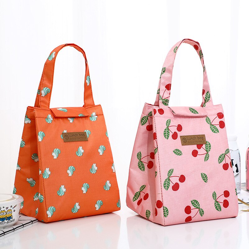 Klassieke, frisse lunchtassen met rooster voor vrouwen, kinderen, koelbox, lunchbox, koelbox, isolatie, draagbare tassen