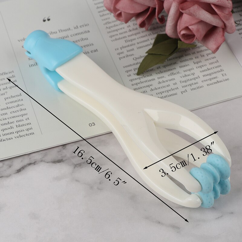 Willekeurige kleur 2 in 1 massage dubbele rollen rollende vinger handgewrichten massager anti-cellulitis