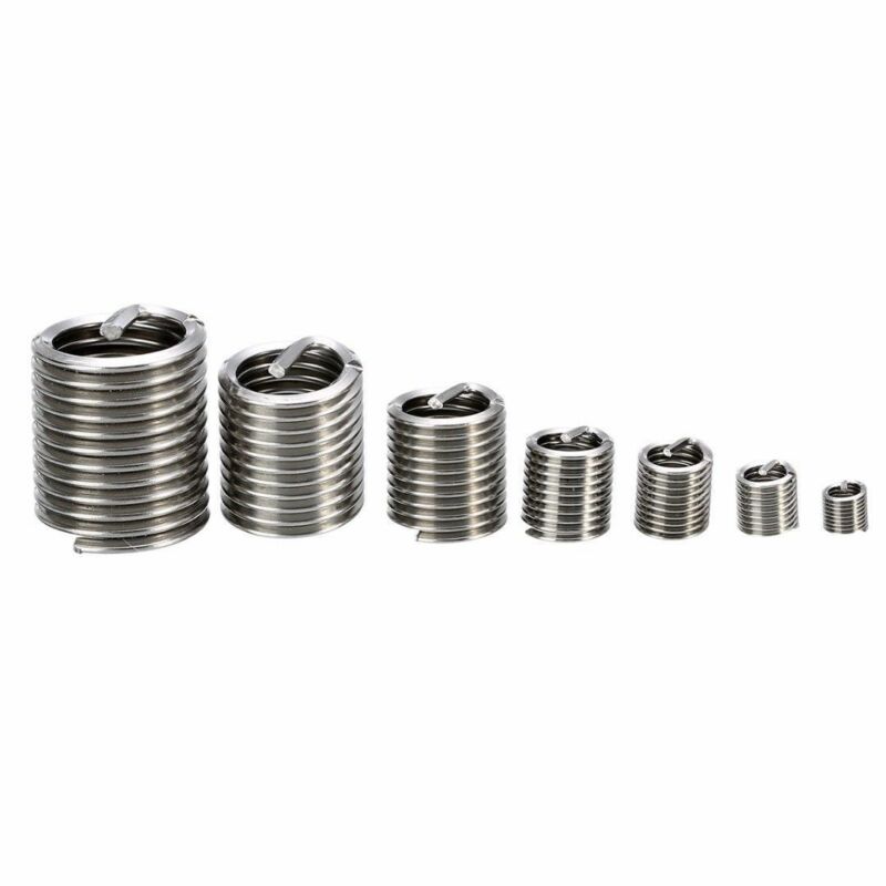 60pcs/set Silver Stainless Steel Thread Repair Insert Kit M3 M4 M5 M6 M8 M10 M12