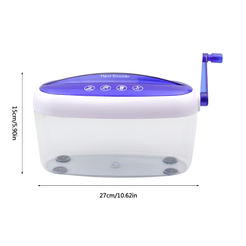 Paper Shredder Household Financial Bill A4 Letter Documents Shredder Mute Office Desk Noodle Shredder Manual Cutting Machine