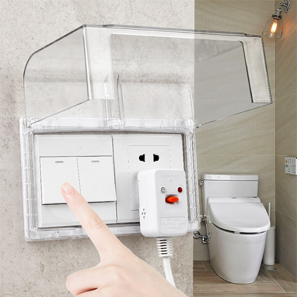 Home Switch Socket Protective Box Dust Cover for Wall Socket Rectangular Switch Box Household Waterproof Cover Box