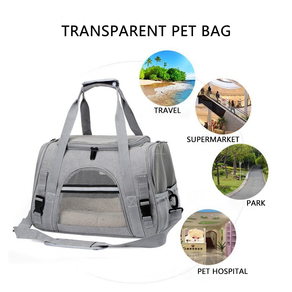 Portable Dog Carrier Bag Portable Dog Backpack With Mesh Window Airline Approved Small Pet Transport Bag Carrier For Dogs
