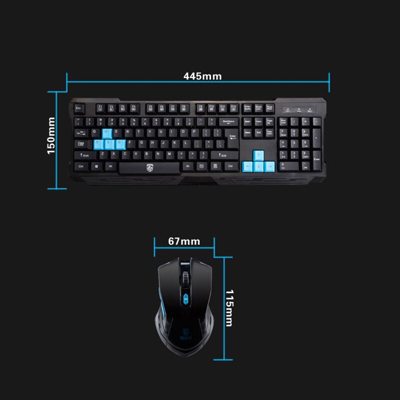 Wireless Gaming Keyboard And Mouse kits Gamer Keycaps Keyboard USB For Ipad Computer PC Laptop Keyboard mouse sets gamer kits