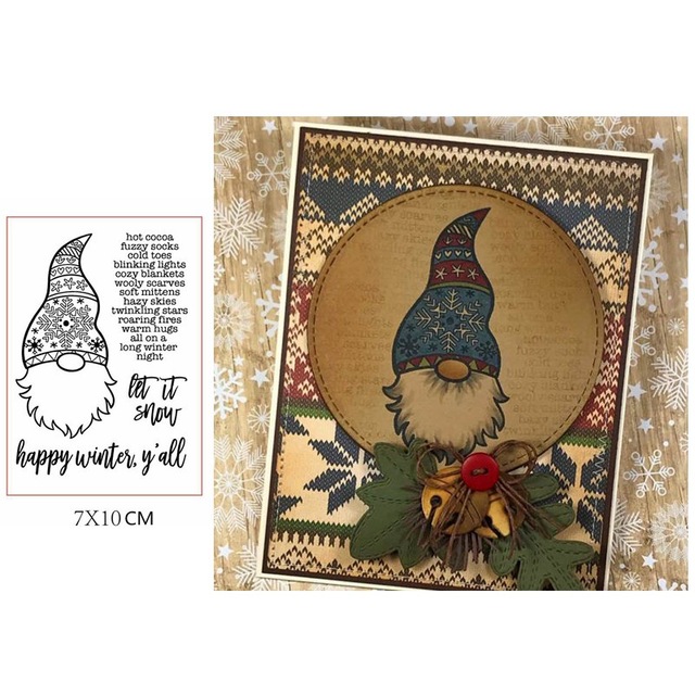 4 Stuks Siliconen Stempels, Stempel Doorzichtige Kerstmis - Kerststempels, Duidelijke Stempels, Groetenvormen, voor DIY Scrapbooking Kerstkaart Brief Etiket Geschenk